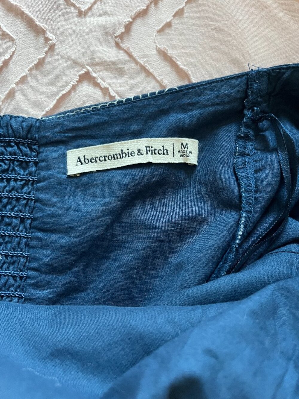 Abercrombie Emerson Nautical Drop-Waist Halter Mini Dress M - Picture 3 of 3